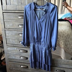 Current Air Indigo Ruffled Dress
